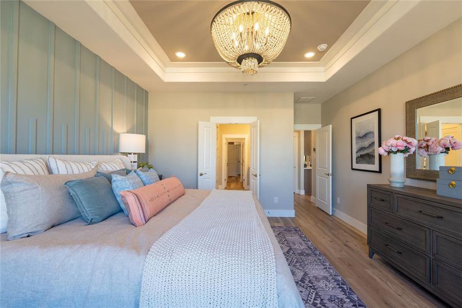 Furnished interior view inside a new home in , Prosper (Image 39).