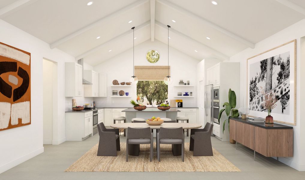 Bright and open dining area