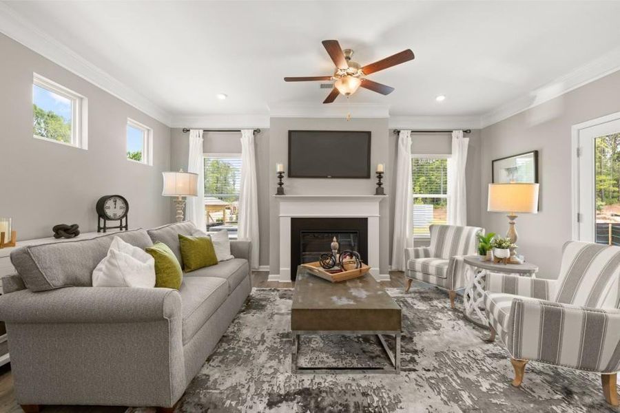 Furnished interior view inside a new home in Varnell Preserve, Dalton (Image 42).