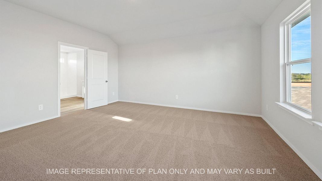 Representative unfurnished interior of a home built from the Emma by D.R. Horton in Midtown Reserve, College Station (Image 13).
