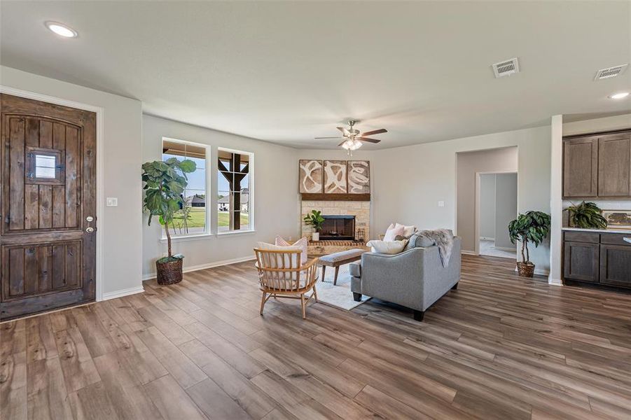 Furnished interior view inside a new home in Nash Estates, Tom Bean (Image 12).