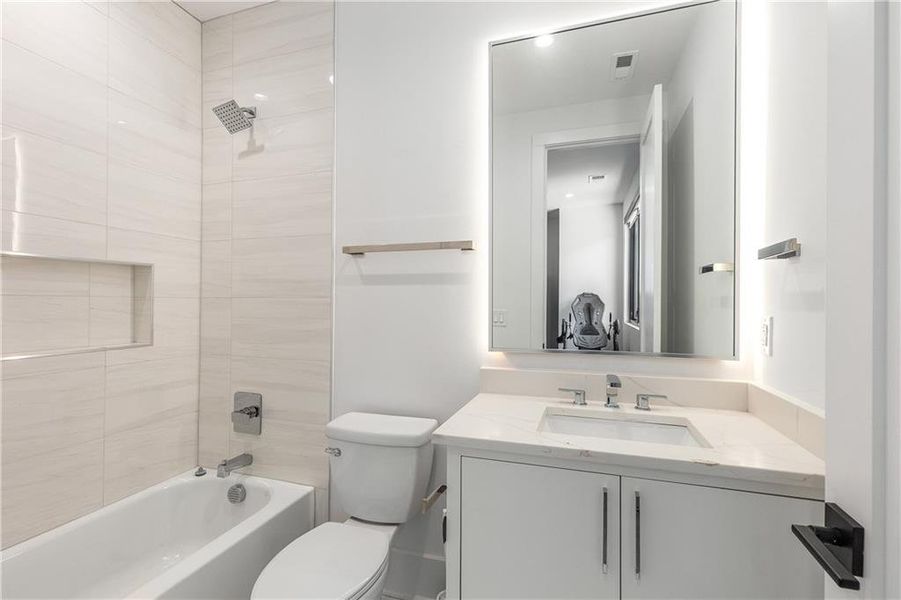 Furnished interior view inside a new home in , Brookhaven (Image 31).