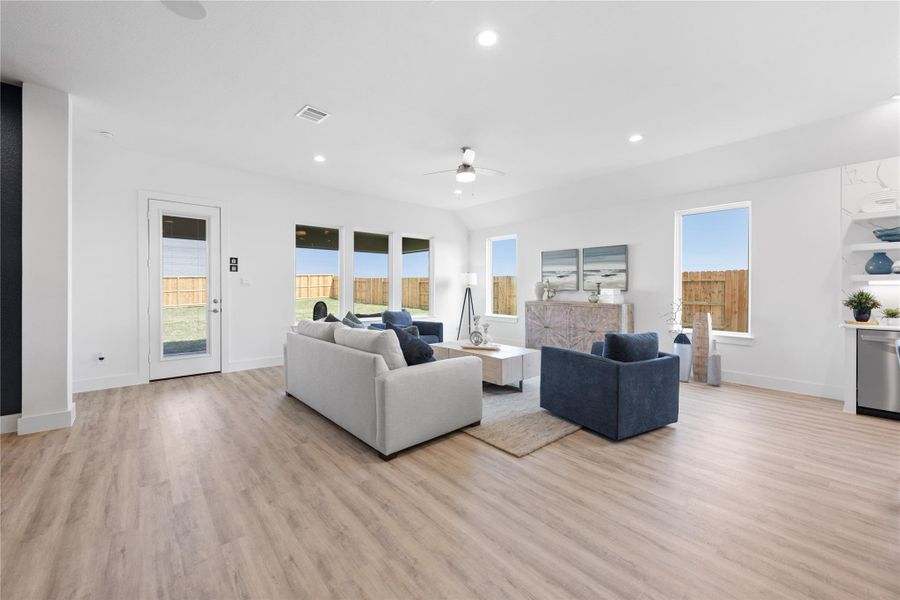 Furnished interior view inside a new home in River Ranch Estates, Dayton (Image 10).