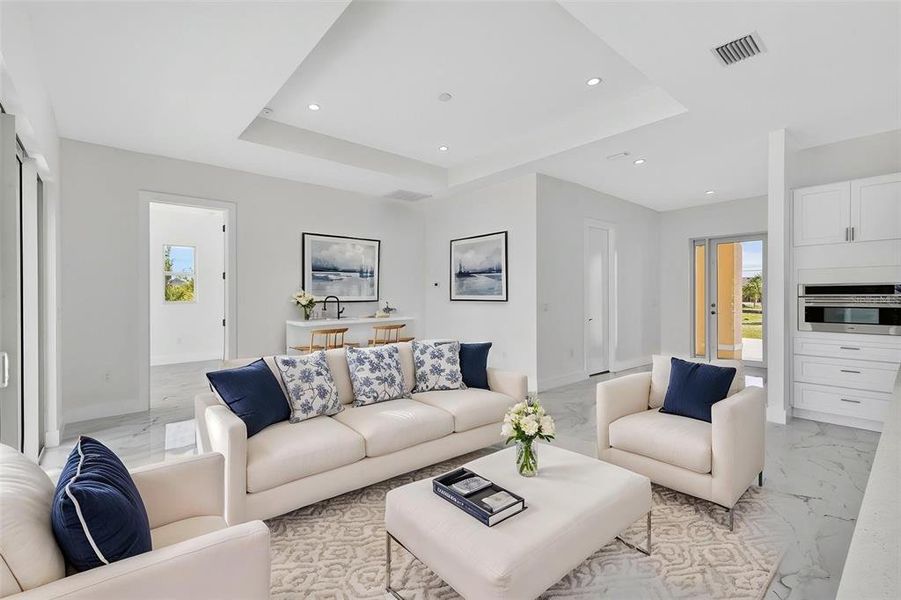 Furnished interior view inside a new home in , Port Charlotte (Image 19). Furnished interior view inside a new home in , Port Charlotte (Image 19).