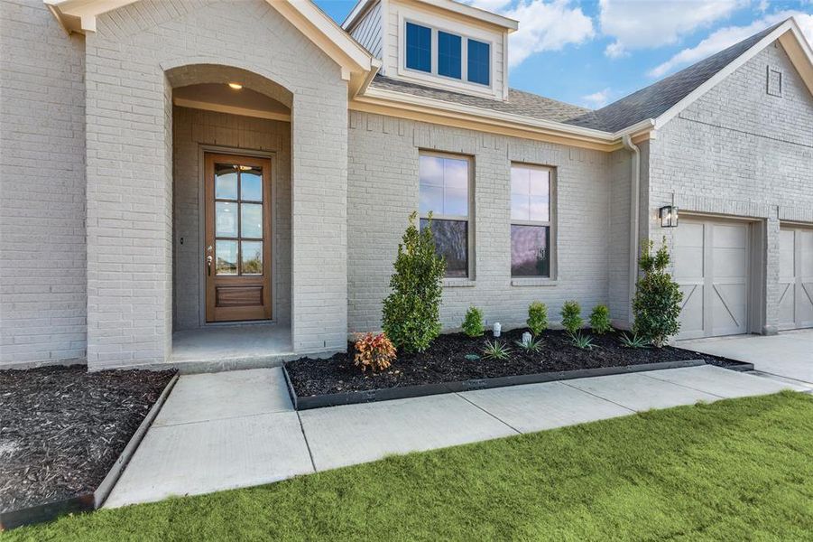 Exterior details and patio area of a home in Brookside Phase IV, Benbrook (Image 3). Exterior details and patio area of a home in Brookside Phase IV, Benbrook (Image 3).