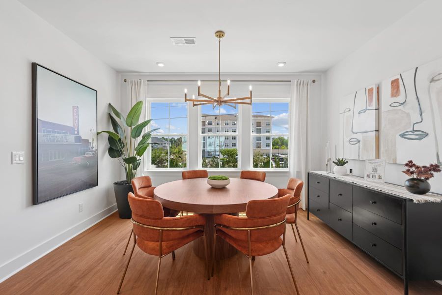Representative furnished interior of a home built from the Holden by Tri Pointe Homes in Twinleaf Townes, Chapel Hill (Image 7).