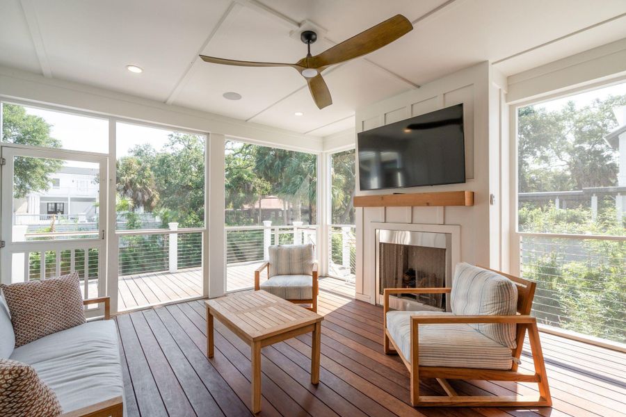 Furnished interior view inside a new home in , Isle Of Palms (Image 17).