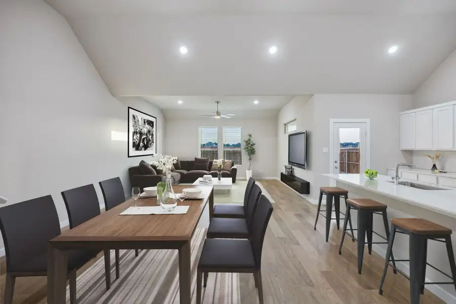 Open First Floor in the Wimbledon home plan by Trophy Signature Homes – REPRESENTATIVE PHOTO Open First Floor in the Wimbledon home plan by Trophy Signature Homes – REPRESENTATIVE PHOTO