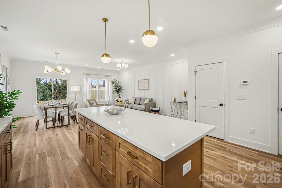 Furnished interior view inside a new home in , Charlotte (Image 32).