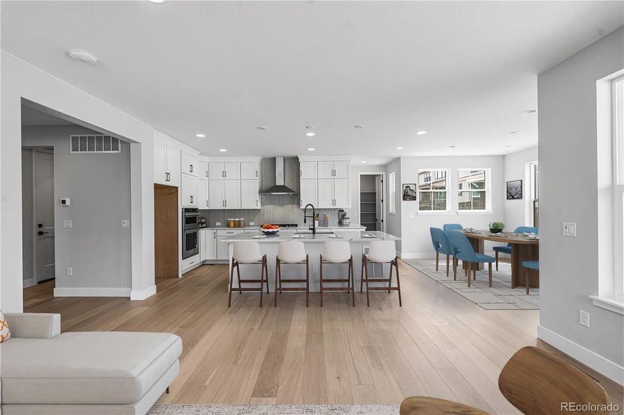 Furnished interior view inside a new home in Stargaze at Solstice, Littleton (Image 32). Furnished interior view inside a new home in Stargaze at Solstice, Littleton (Image 32).