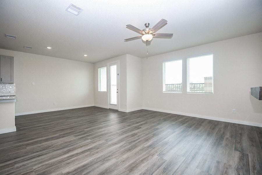 Spacious, unfurnished interior of a new home in Spring Brook Village - City Series, Houston (Image 13). Spacious, unfurnished interior of a new home in Spring Brook Village - City Series, Houston (Image 13).