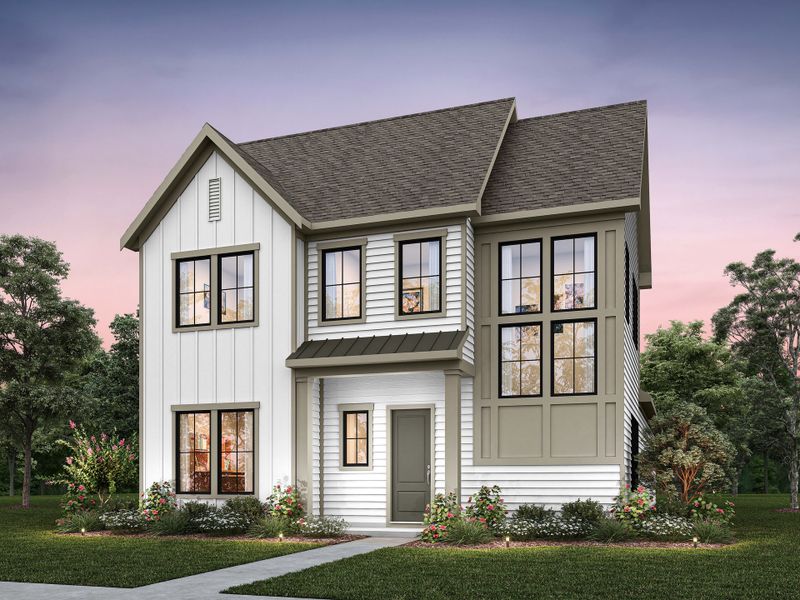 Representative exterior photo of a completed home built from the Preston by Tri Pointe Homes in Addison Hill, Charlotte, NC (Image 5). Representative exterior photo of a completed home built from the Preston by Tri Pointe Homes in Addison Hill, Charlotte, NC (Image 5).