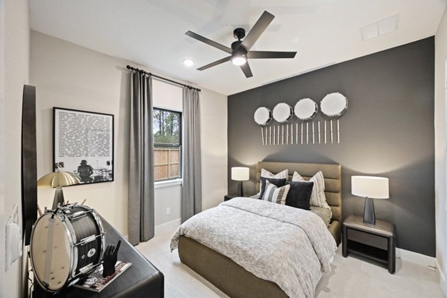 Furnished interior view inside a new home in Wildtree 70', Montgomery (Image 12). Furnished interior view inside a new home in Wildtree 70', Montgomery (Image 12).
