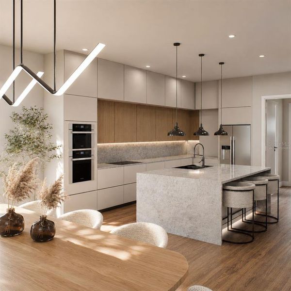 Furnished interior view inside a new home in , Orlando (Image 10).