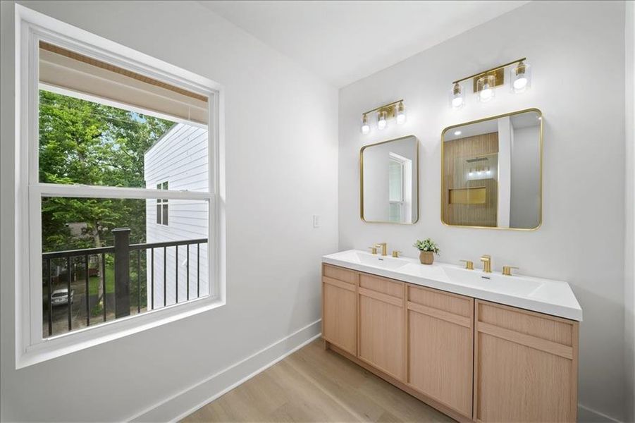 Furnished interior view inside a new home in , Atlanta (Image 32).