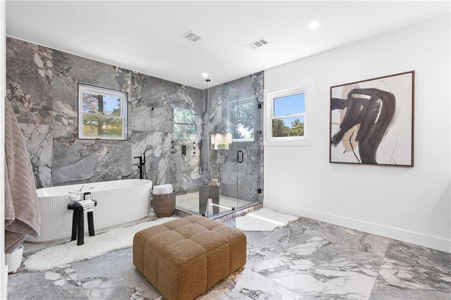 Furnished interior view inside a new home in , Atlanta (Image 39).