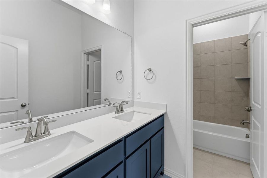 Furnished interior view inside a new home in Oak Grove Addition, Springtown (Image 11).