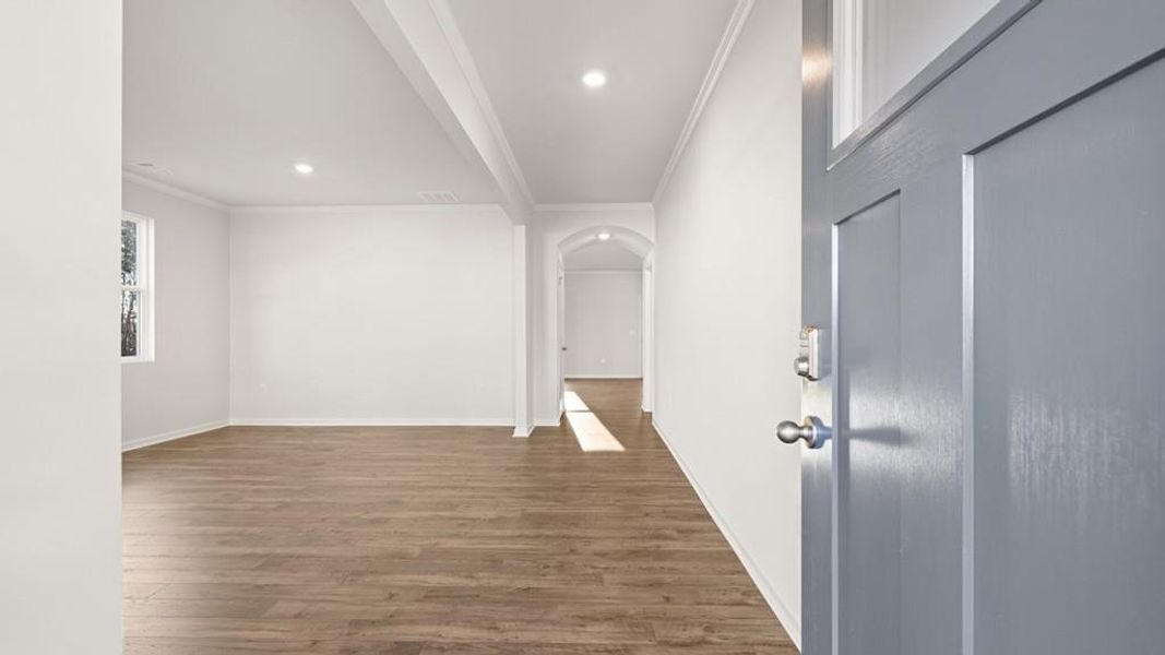 Spacious, unfurnished interior of a new home in Liberty Crossing, Braselton (Image 10). Spacious, unfurnished interior of a new home in Liberty Crossing, Braselton (Image 10).