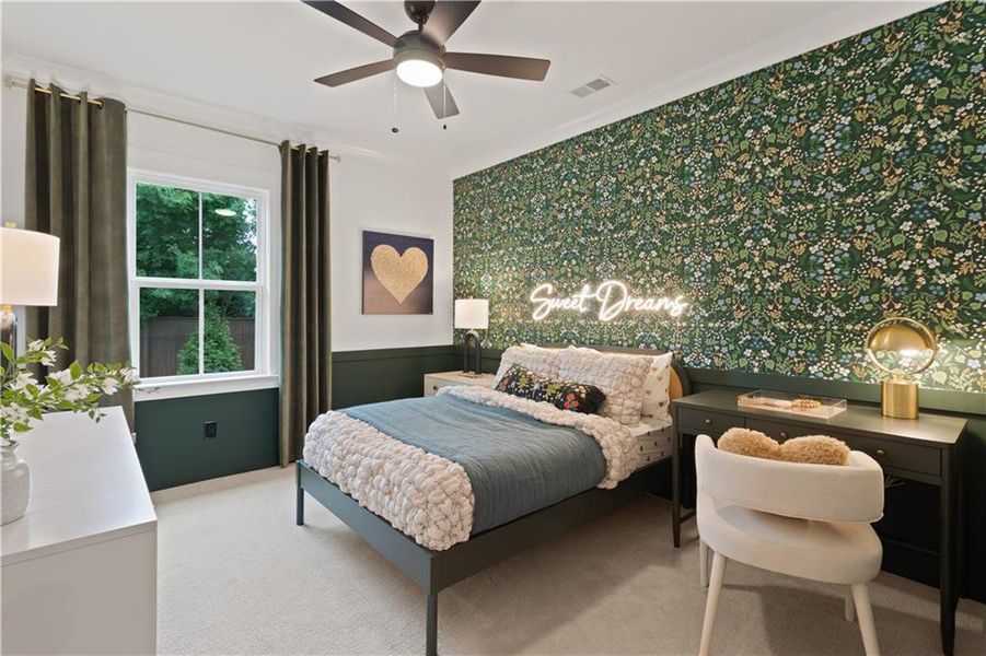 Furnished interior view inside a new home in Silverwood, Cumming (Image 11).