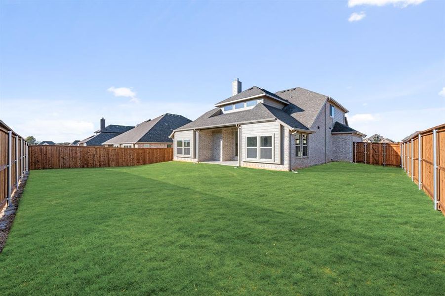 Exterior details and patio area of a home in Mockingbird Hills 60-65, Joshua (Image 26).