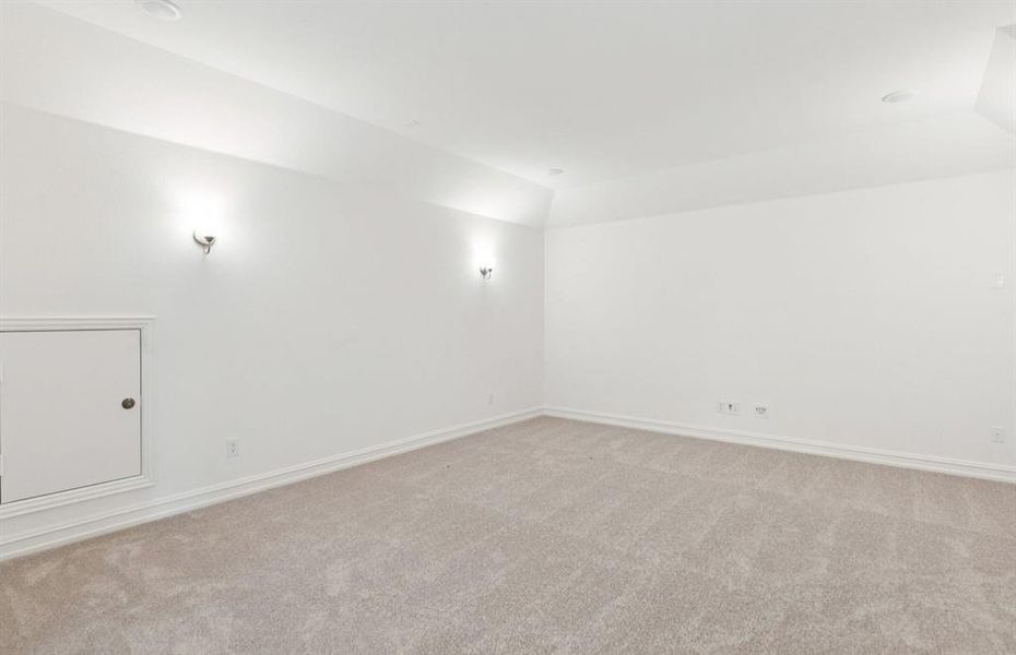 Deep media room*real home pictured