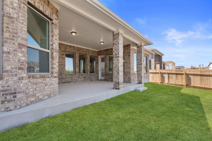 Rear Covered Patio