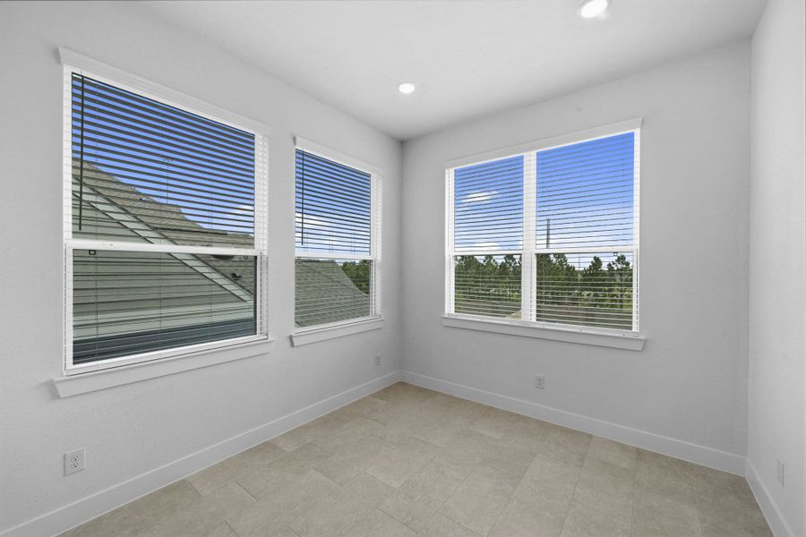 Spacious, unfurnished interior of a new home in Bridgeland 45's, Cypress (Image 28).