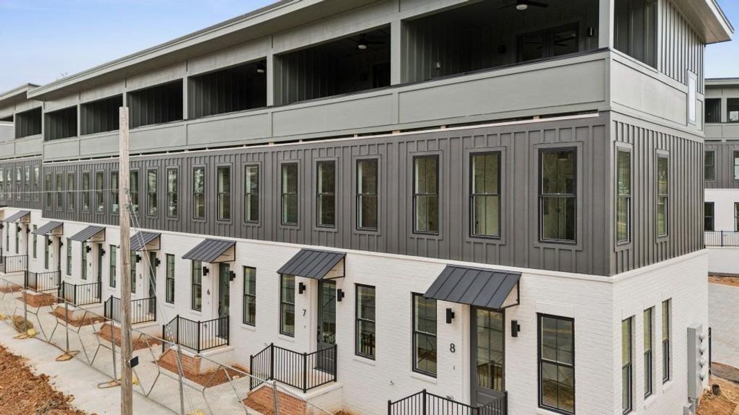 Exterior details and patio area of a home in , Atlanta (Image 28).