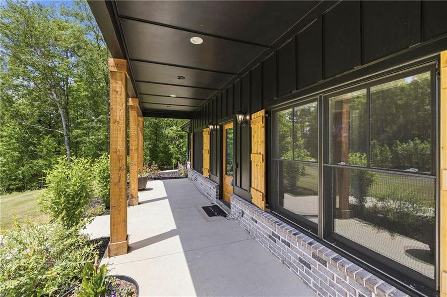 Exterior details and patio area of a home in , Buckhead (Image 25).