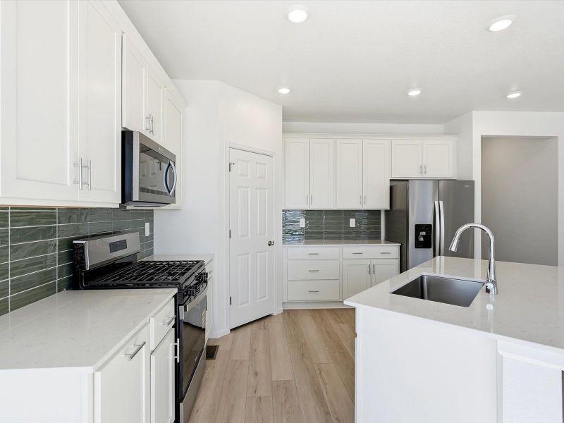 Furnished interior view inside a new home in Meridian Ranch, Peyton (Image 11).