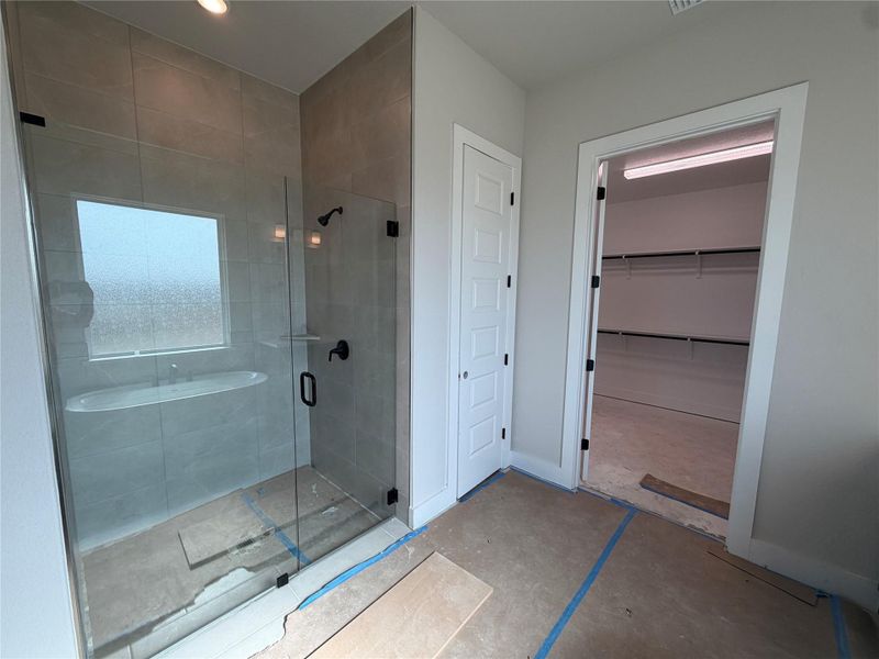 Walk-in shower in Primary Bath