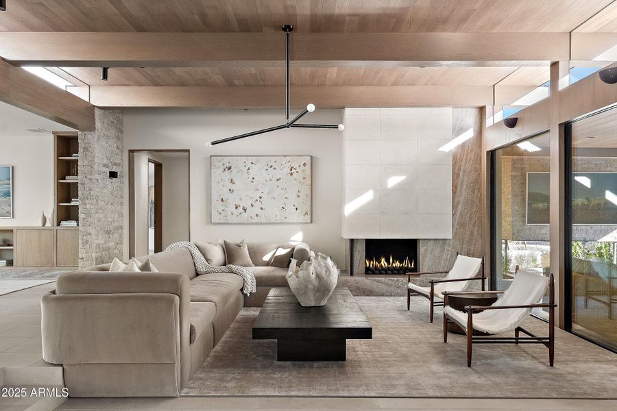 Living Room w/walls of glass