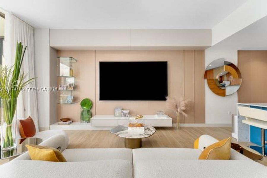Furnished interior view inside a new home in Mr. C Residences, Miami (Image 6). Furnished interior view inside a new home in Mr. C Residences, Miami (Image 6).