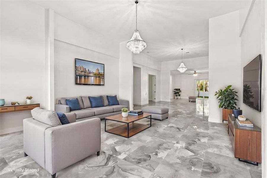 Furnished interior view inside a new home in , Naples (Image 4). Furnished interior view inside a new home in , Naples (Image 4).