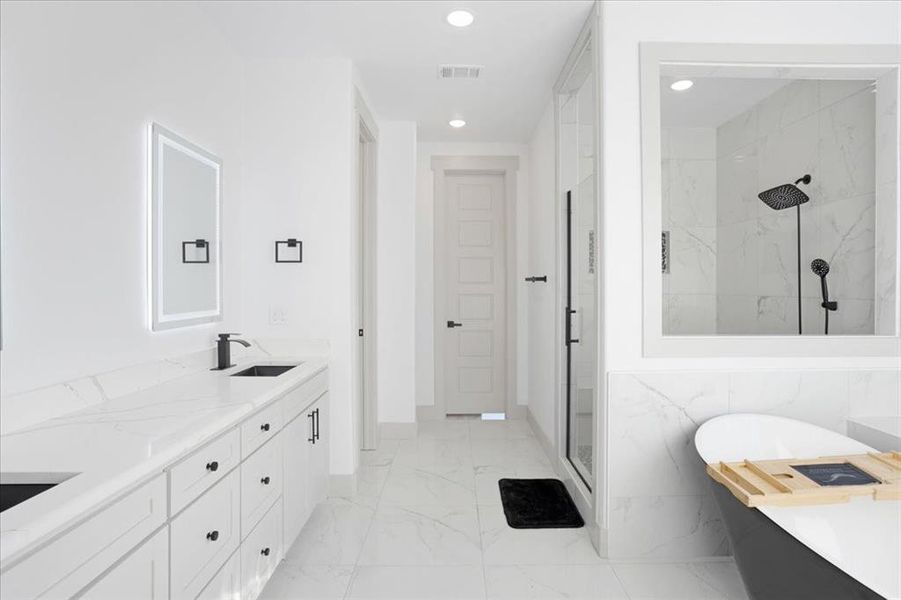 Furnished interior view inside a new home in , Van Alstyne (Image 18).