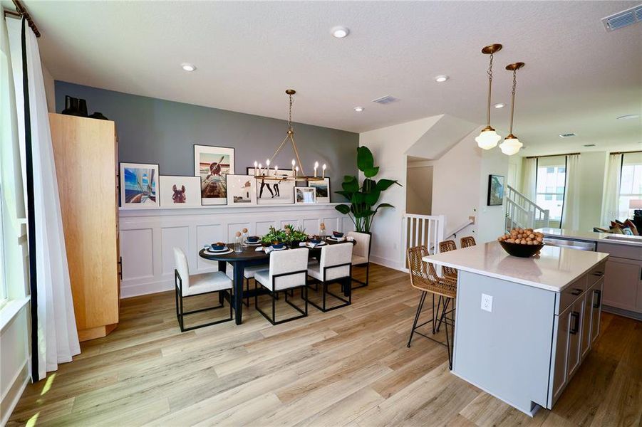 Furnished interior view inside a new home in Parkview at Hamlin, Winter Garden (Image 12).