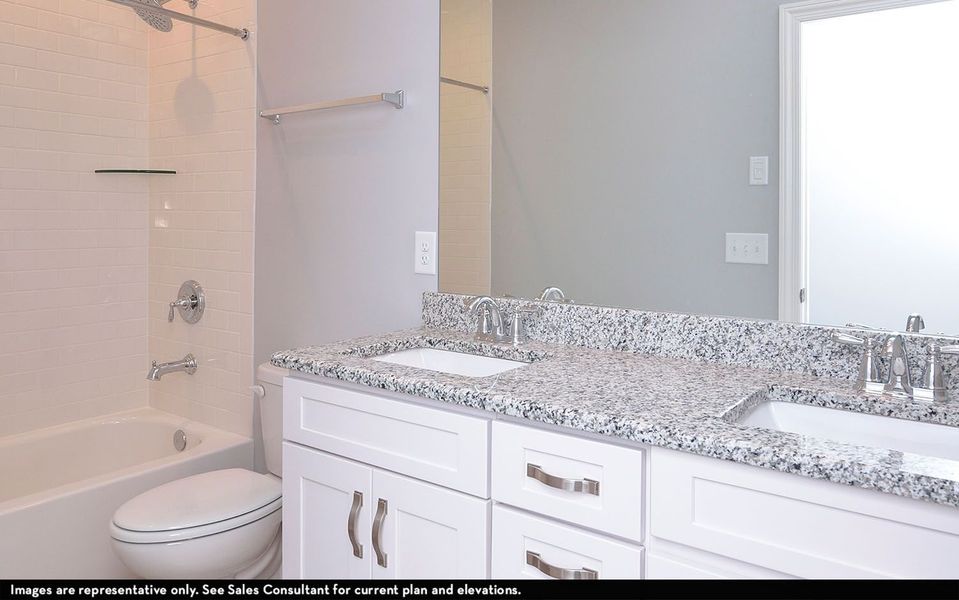 Representative furnished interior of a home built from the Augusta II by CastleRock Communities in Belvoir, Fairview (Image 11).