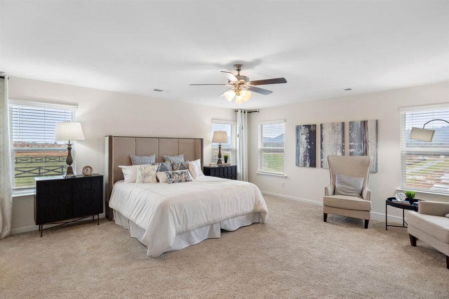 Representative furnished interior of a home built from the Mansfield by D.R. Horton in Sweet Briar, Ooltewah (Image 15).