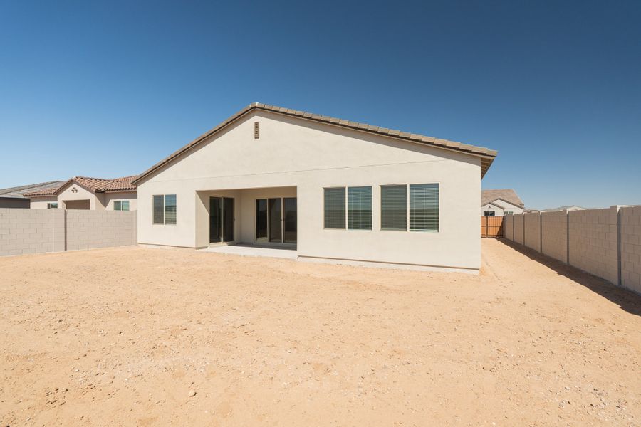 Exterior details and patio area of a home in Abel Ranch, Goodyear (Image 3).