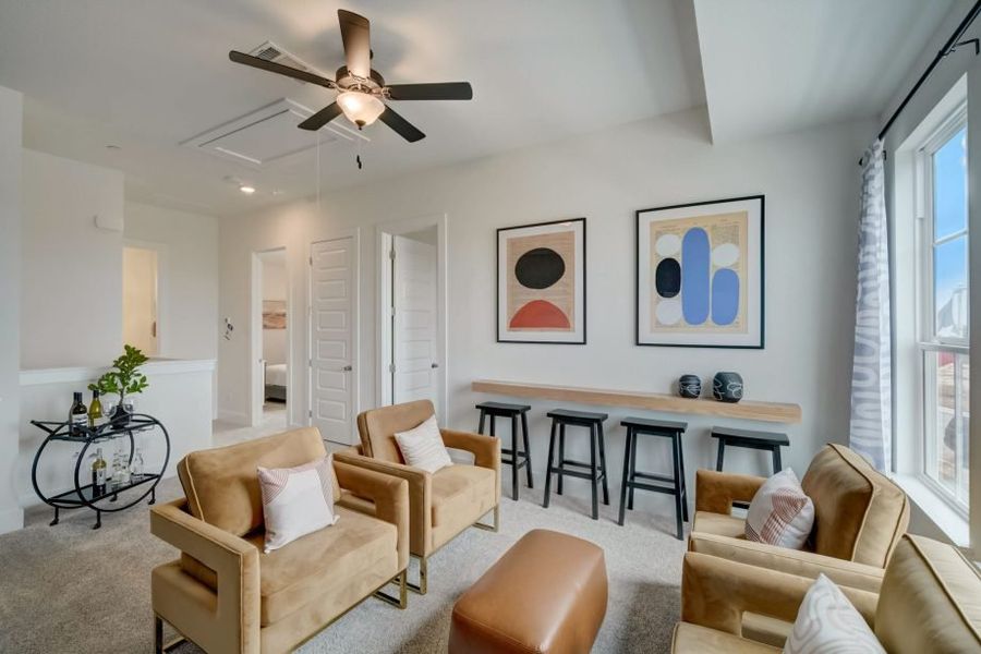 Furnished interior view inside a new home in Avery Centre, Round Rock (Image 20).