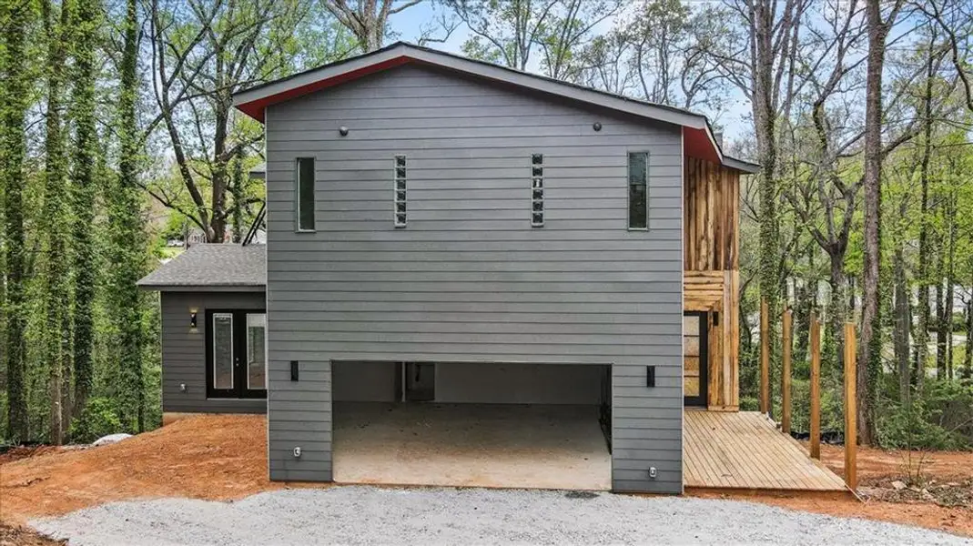 Exterior details and patio area of a home in , Atlanta (Image 1). Exterior details and patio area of a home in , Atlanta (Image 1).