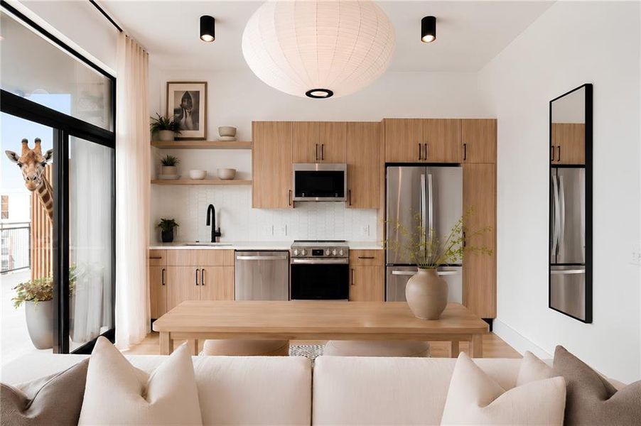 Furnished interior view inside a new home in , Atlanta (Image 7).