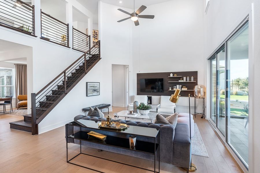 Furnished interior view inside a new home in Easton Park, Austin (Image 3).