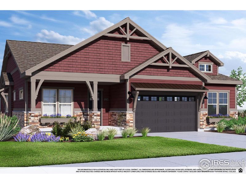 Front exterior of a new home in , Broomfield, CO, highlighting curb appeal (Image 1).