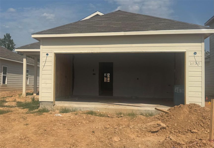In-progress construction of a new home in Maple Heights, Porter, TX (Image 19). In-progress construction of a new home in Maple Heights, Porter, TX (Image 19).