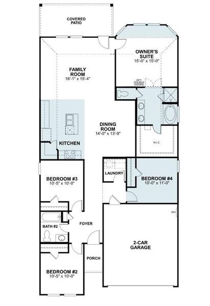2D floor plan layout of this home in Ambrose, La Marque, TX (Image 3). 2D floor plan layout of this home in Ambrose, La Marque, TX (Image 3).
