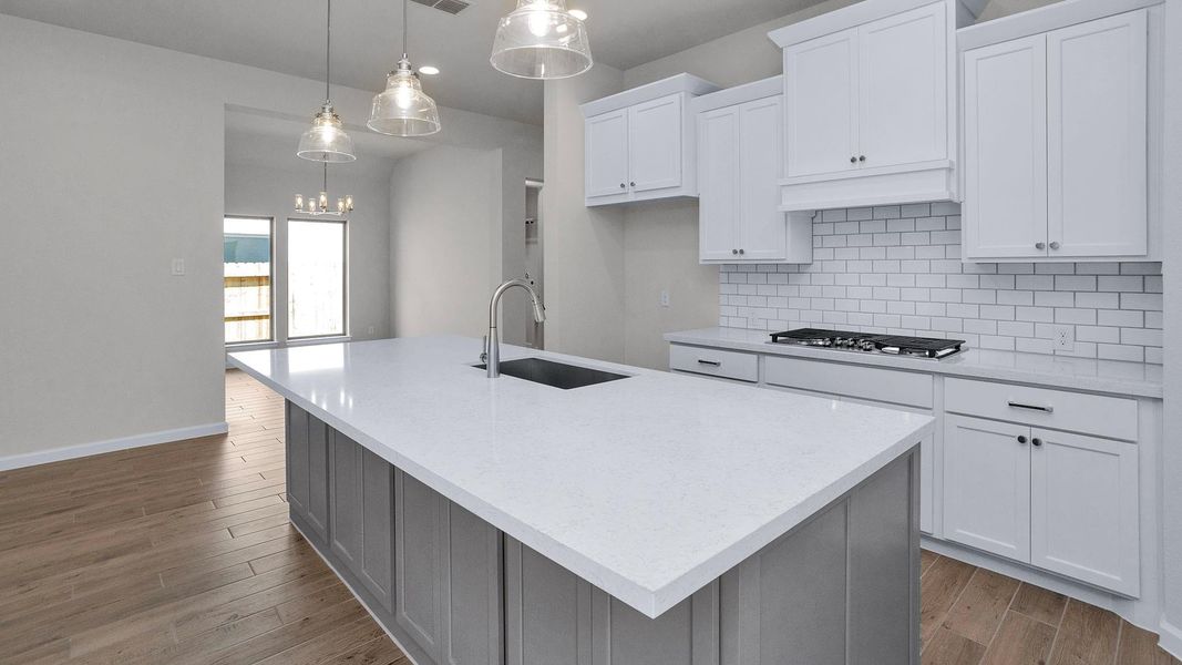 Furnished interior view inside a new home in The Groves 45', Humble (Image 2).