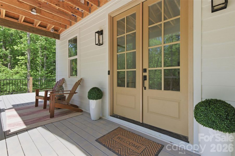 Exterior details and patio area of a home in , Matthews (Image 3).