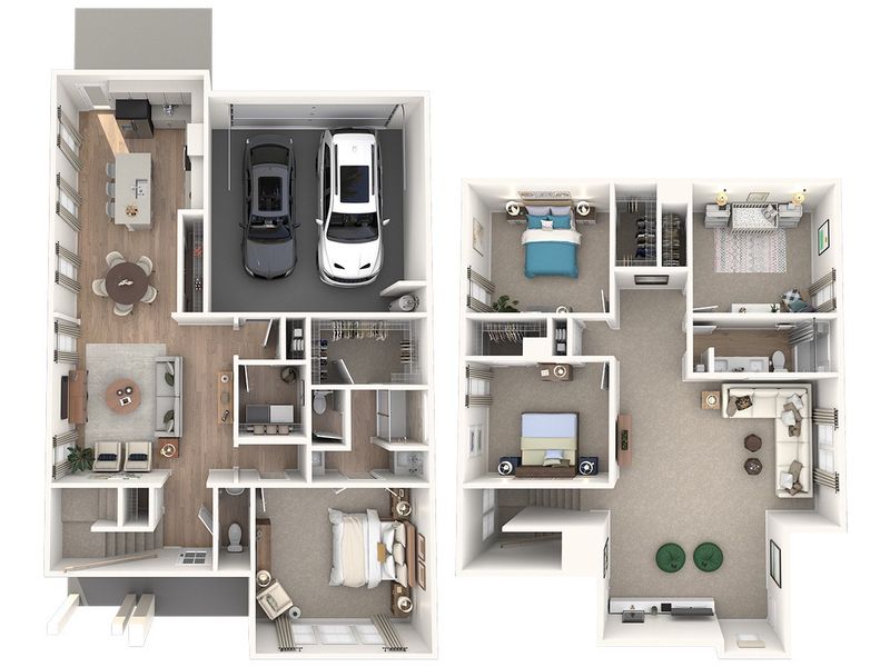 2D floor plan layout for the Owen by Meritage Homes in Hyde's Landing, Nashville, TN (Image 3).