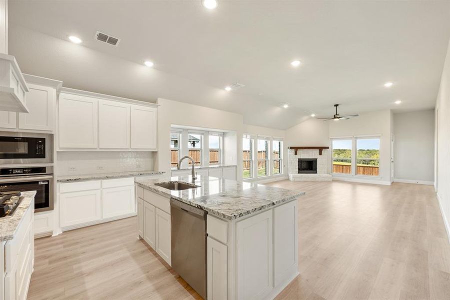 Furnished interior view inside a new home in Wildcat Ridge Phase 3, Godley (Image 6). Furnished interior view inside a new home in Wildcat Ridge Phase 3, Godley (Image 6).